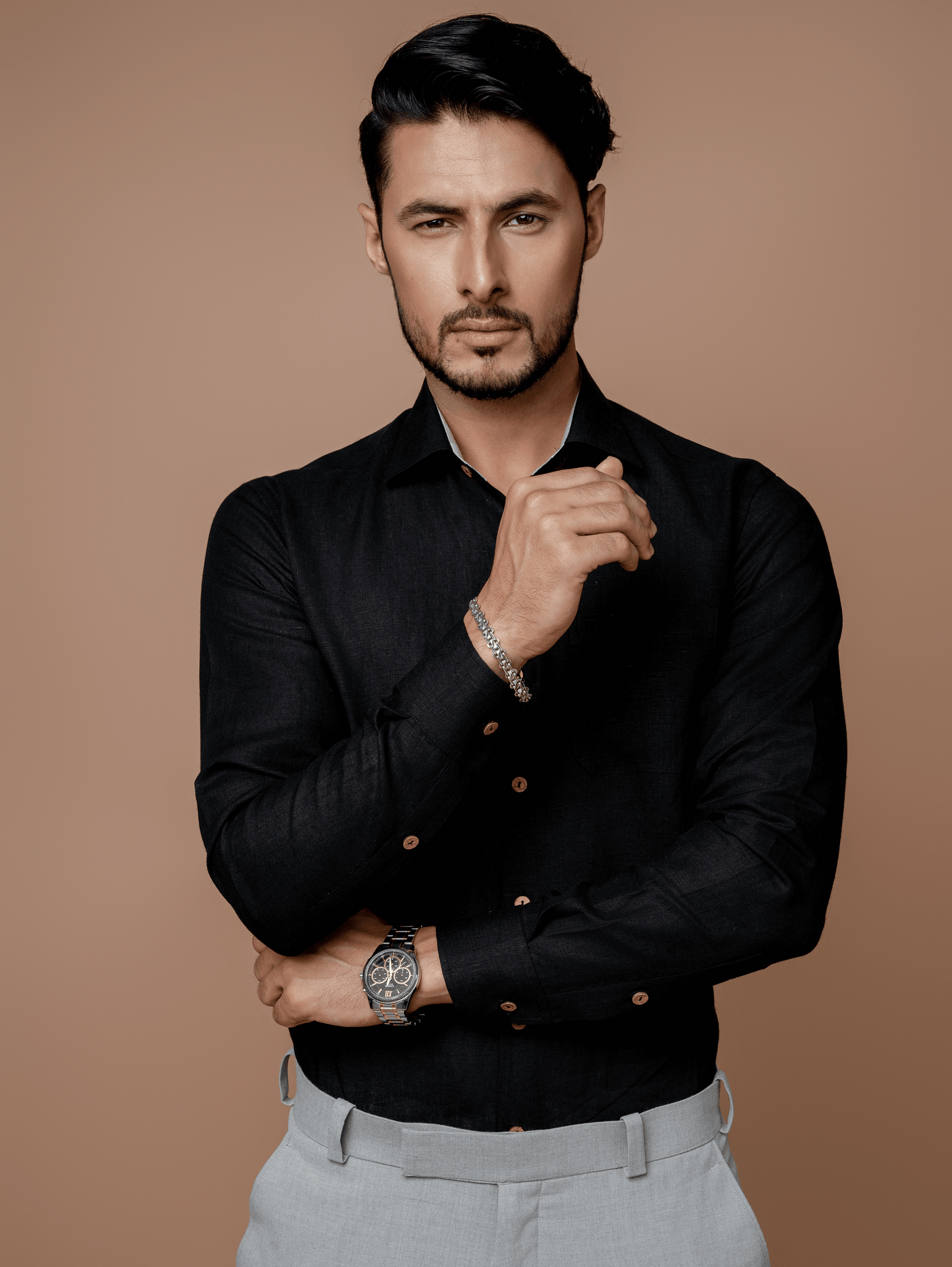 Formal Full Sleeves Linen Shirt