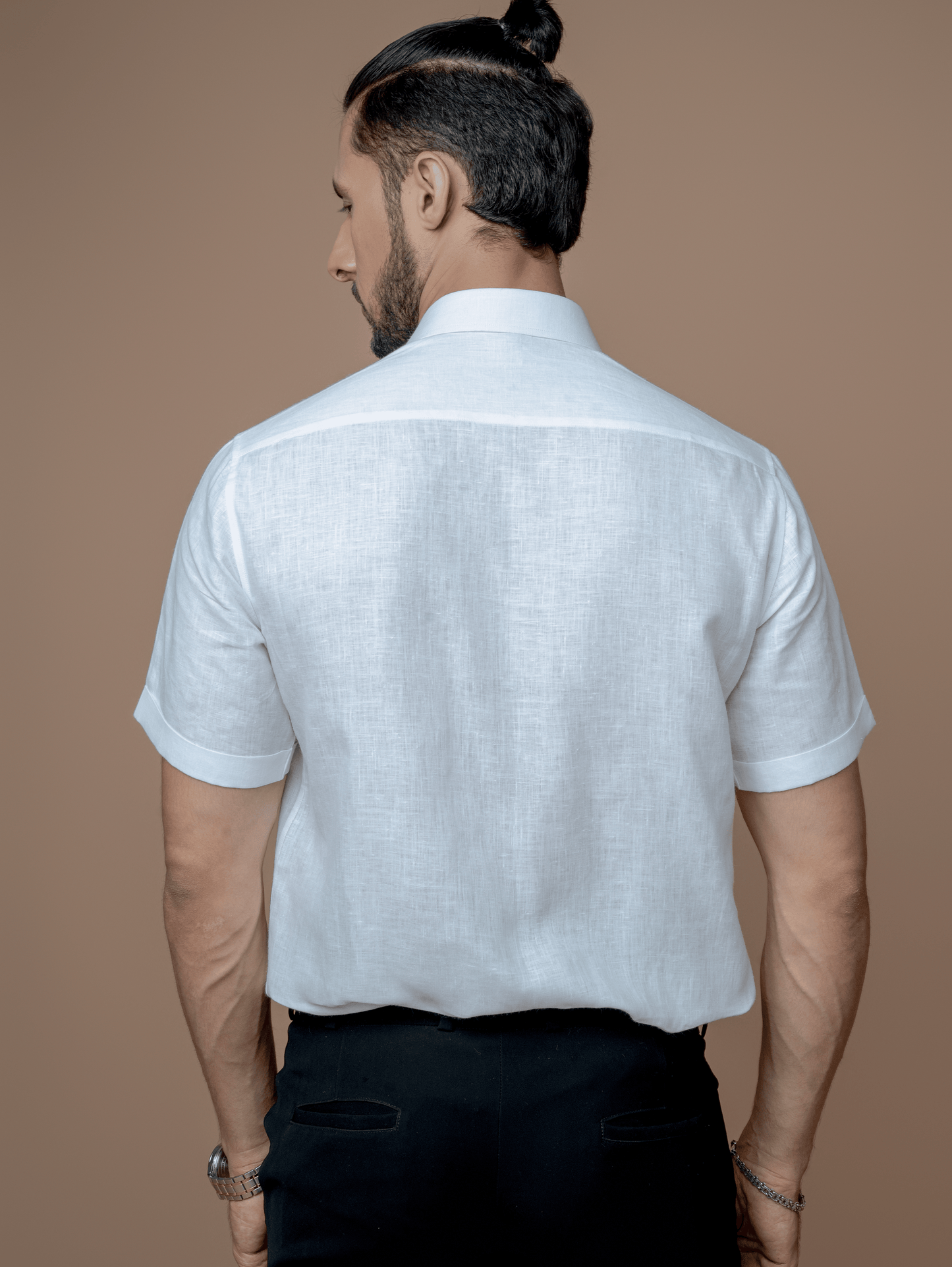 Formal Half Sleeves Linen Shirt