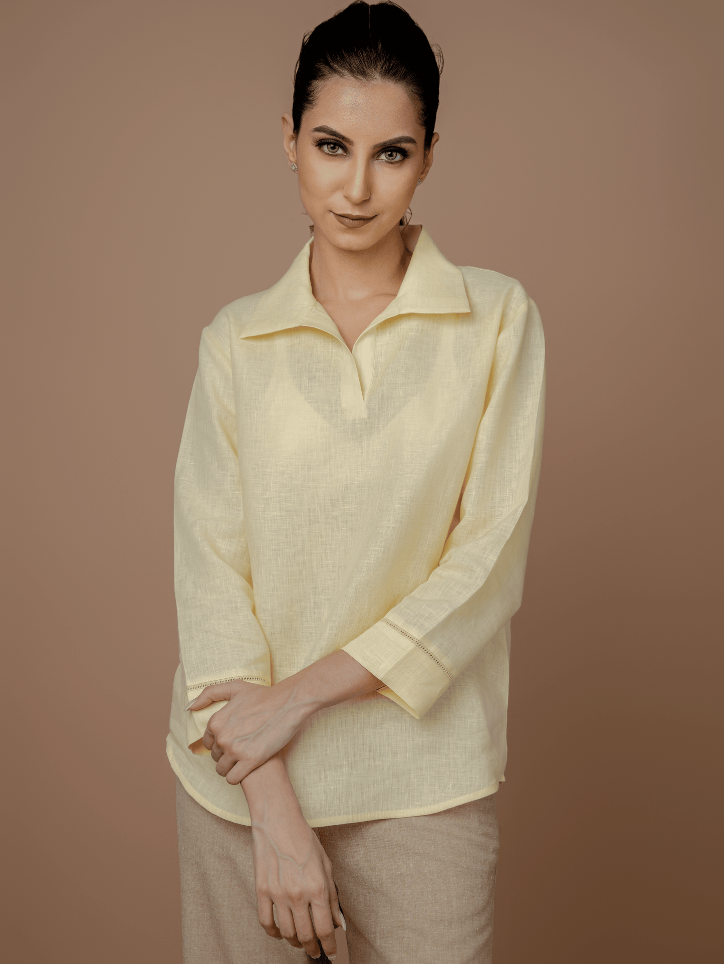 Formal Three-fourth Sleeves Shirt
