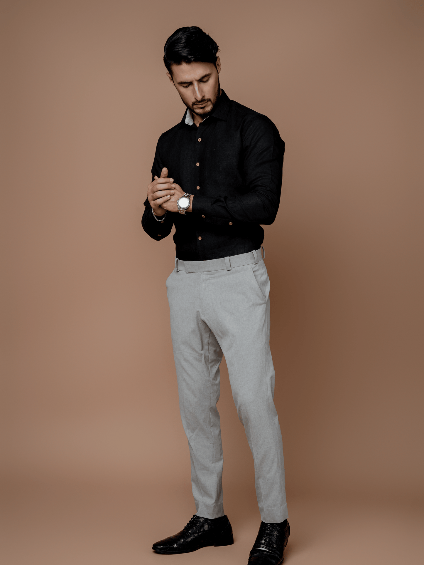 Formal Full Sleeves Linen Shirt