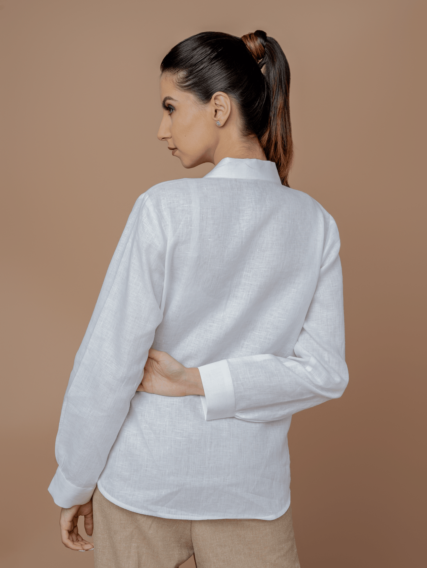 Formal Full Sleeves Shirt with Notched Collar
