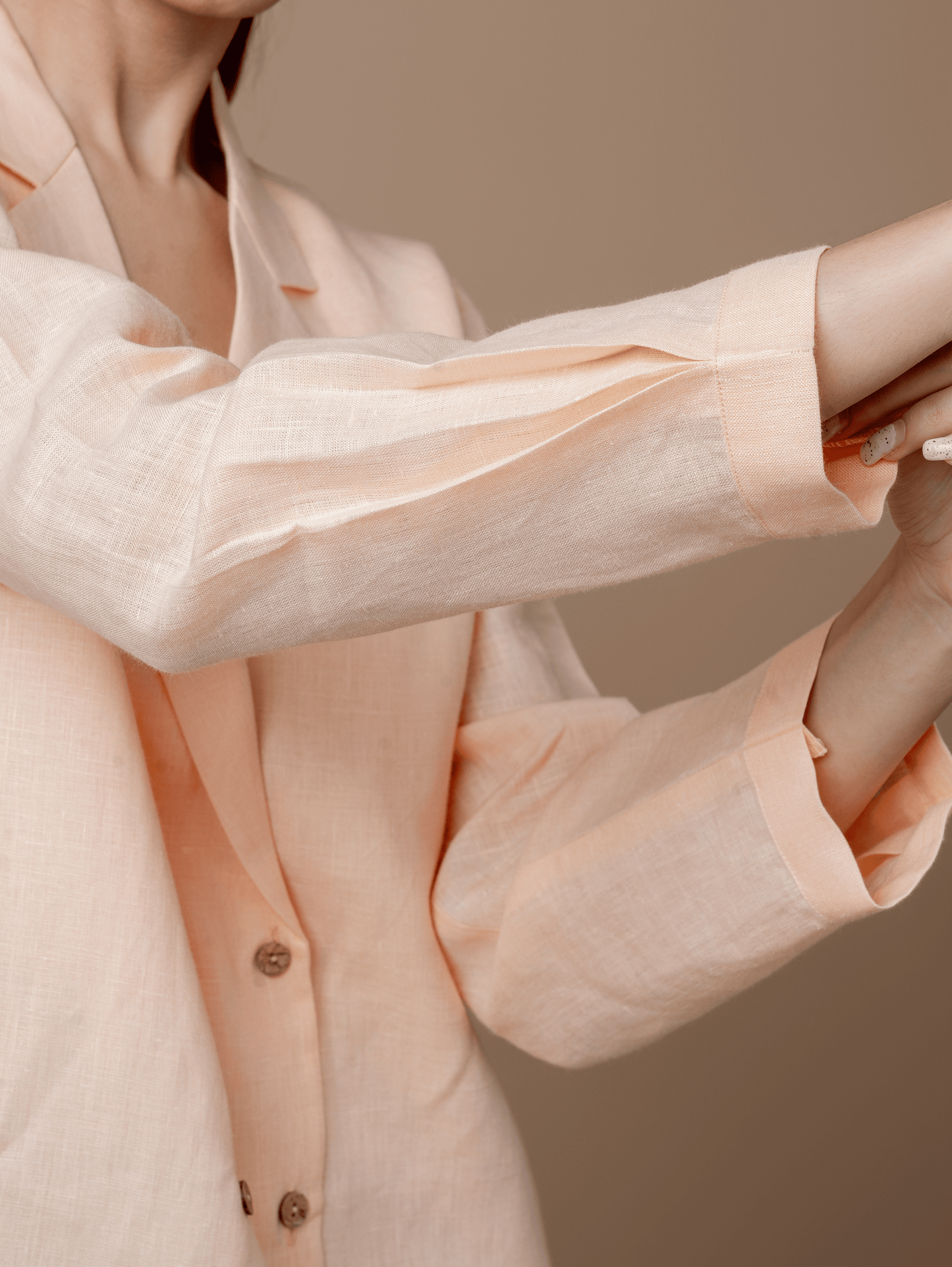 Formal Double Breasted Shirt with Notched Collar