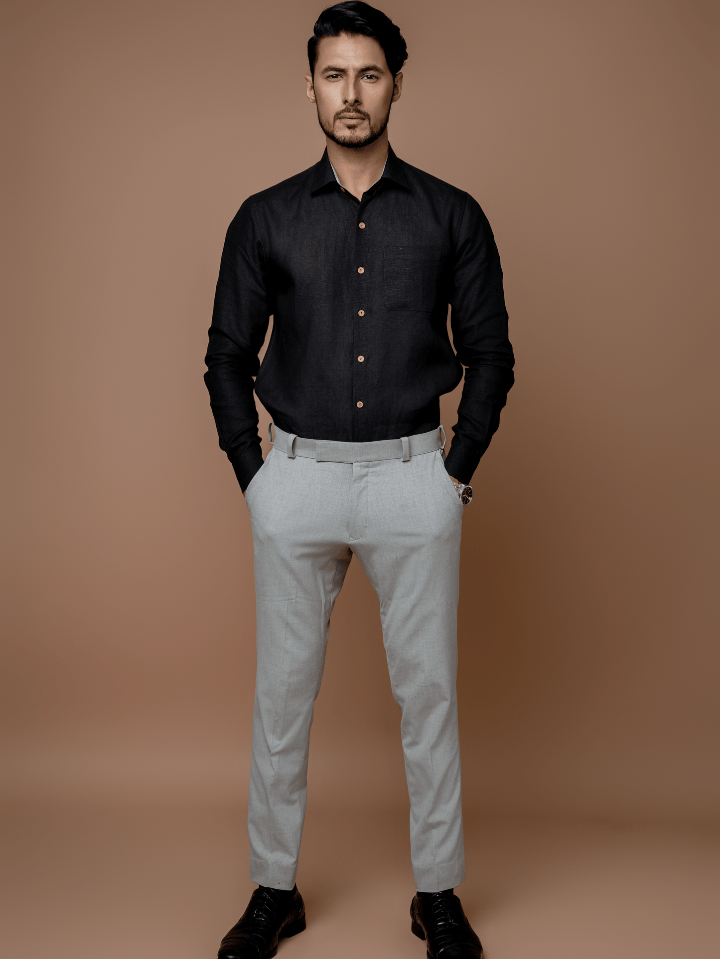 Formal Full Sleeves Linen Shirt