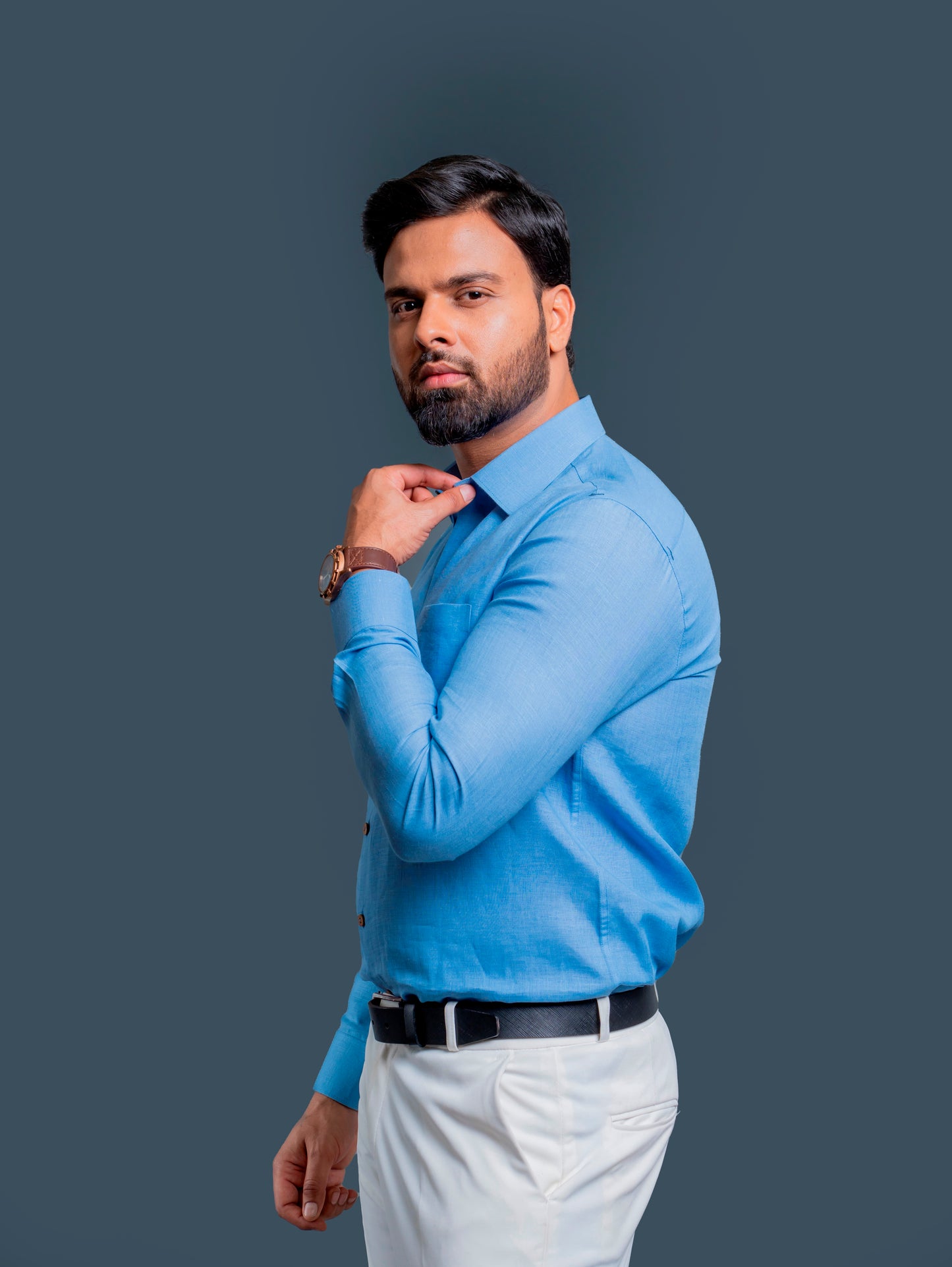 Formal Full Sleeve Linen Shirt