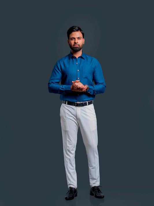 Formal Full Sleeve Linen Shirt