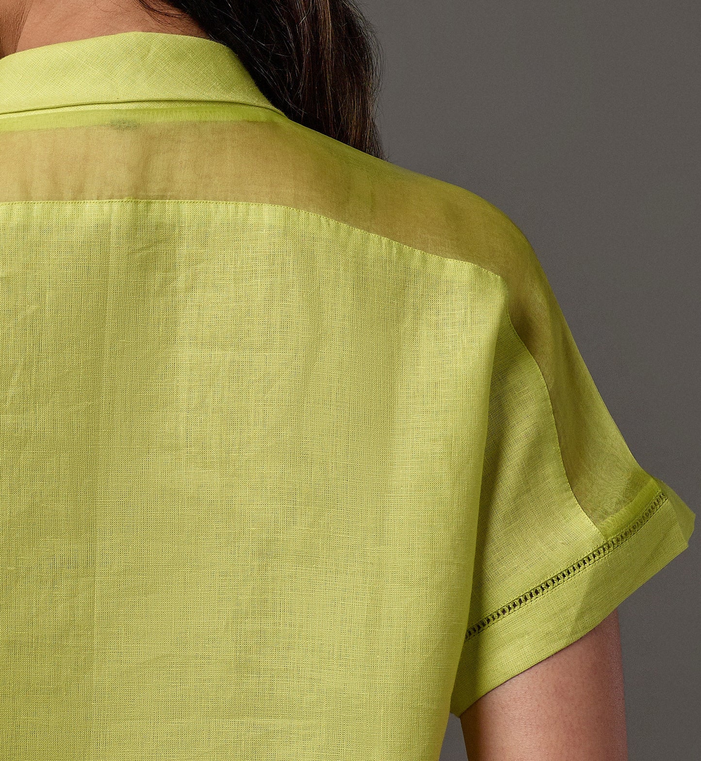Linen top with Dolman Sleeve
