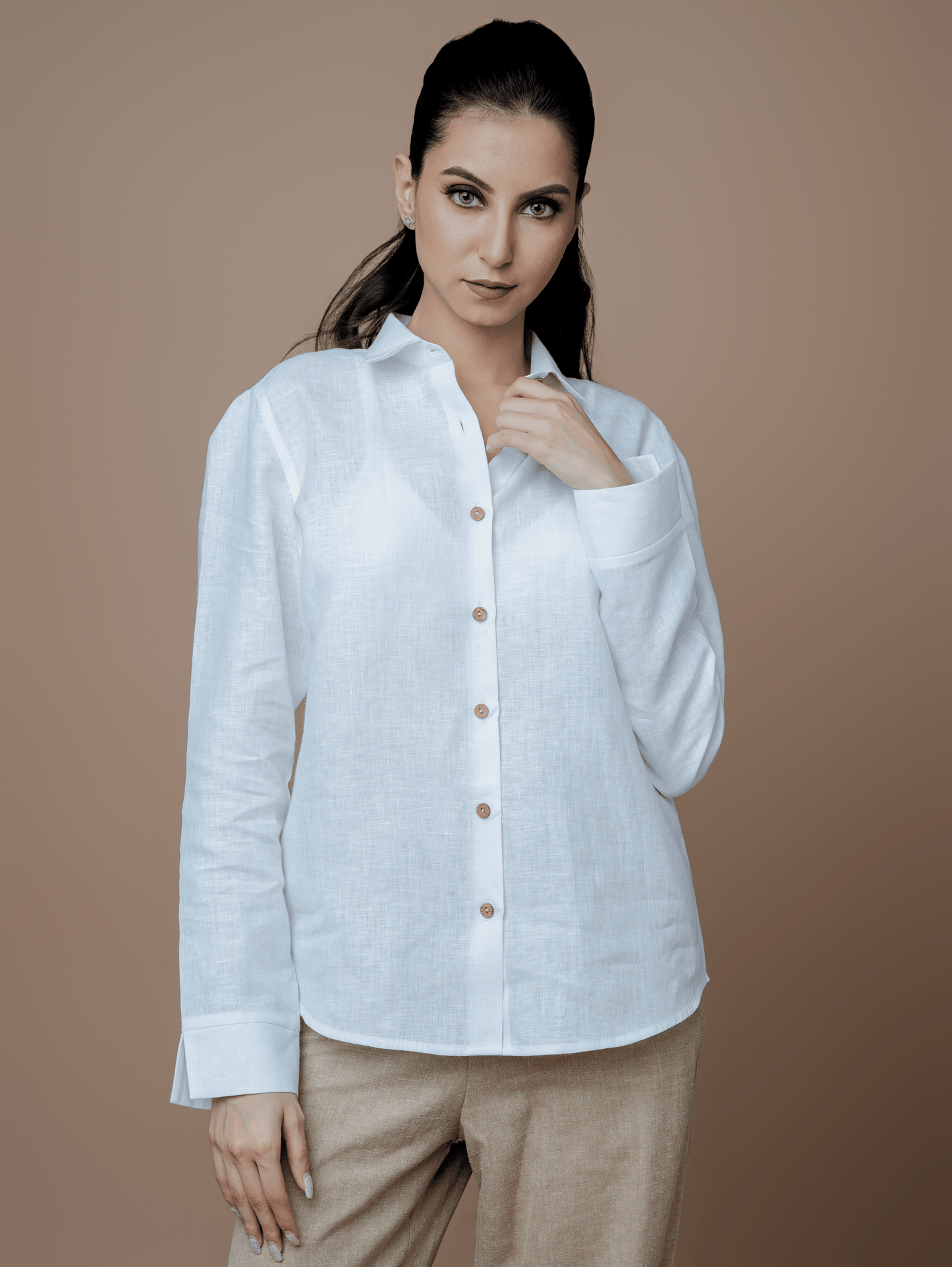 Formal Full Sleeves Linen Shirt