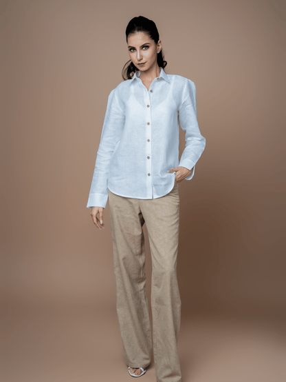 Formal Full Sleeves Linen Shirt