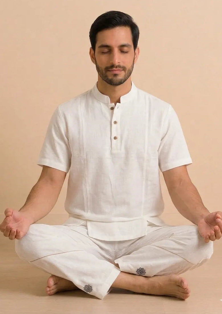 Cotton Yoga Pants for Men - Padmasana
