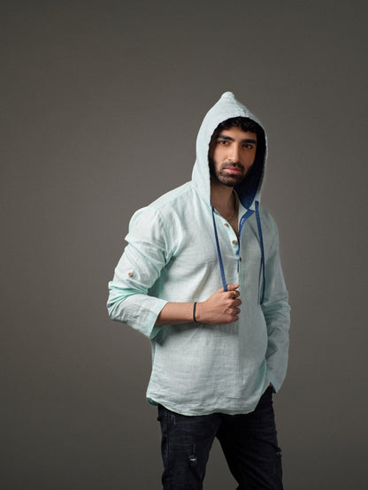 Stylish linen hoodie for men