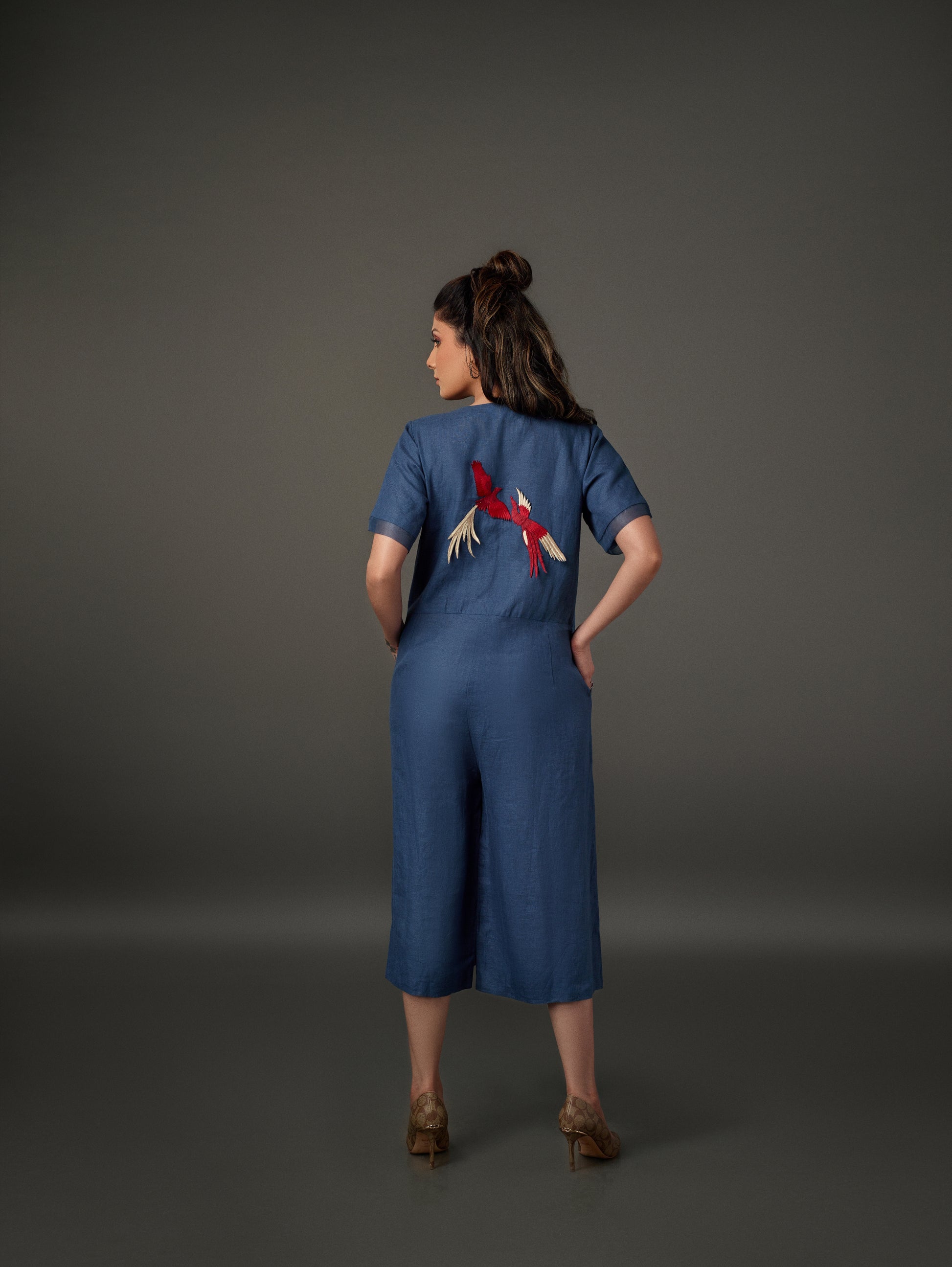 women linen jumpsuit