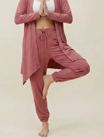 Drawstring Pocket Organic Cotton Yoga Pants for Women